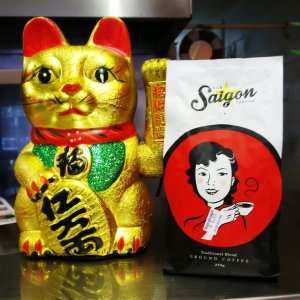 Vietnamese coffee at Saigon Hot Food in Sunbury